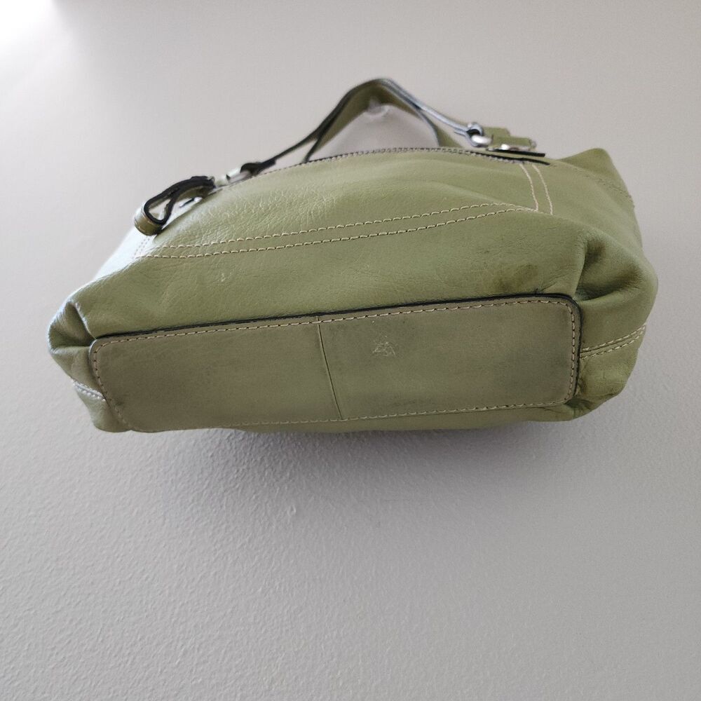 Fossil Olive Green Pebble Leather Hobo Bag Shoulder Bag - Picture 5 of 9